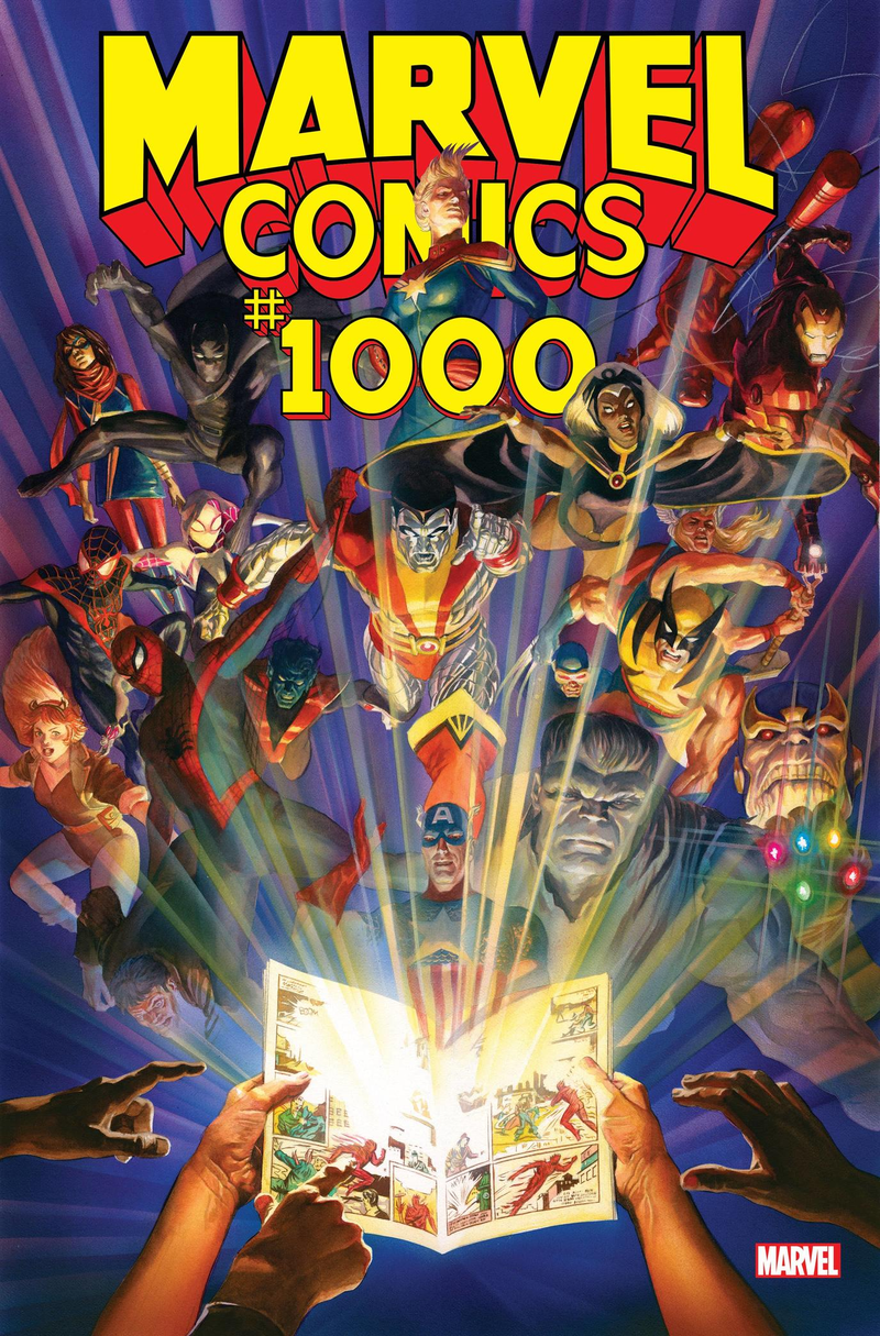 The cover of Marvel Comics #1000.